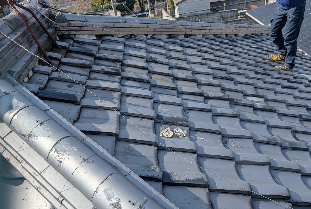 王寺町にて強力棟の施工