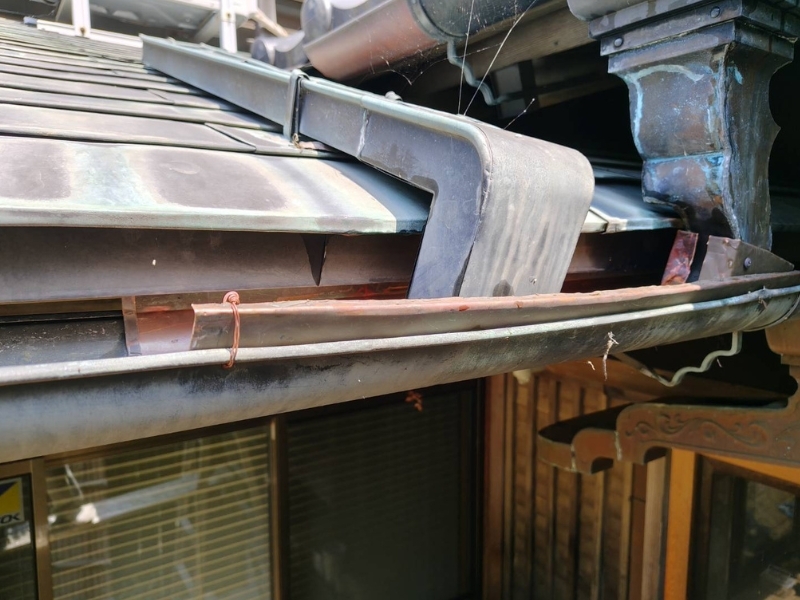 東京都町田市の一戸建ての雨樋工事（取替）の施工後｜優板金の施工事例