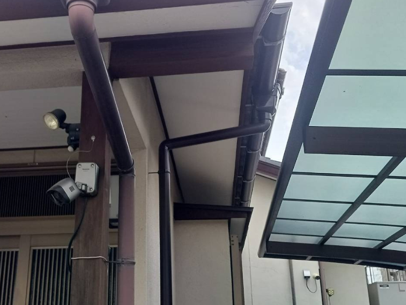 岐阜県多治見市の一戸建ての雨樋工事（取替）の施工後（2枚目）｜有限会社鈴木瓦店の施工事例
