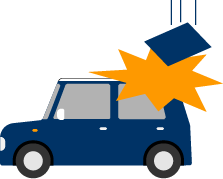 工事不良が原因で隣人の車に傷がついた
